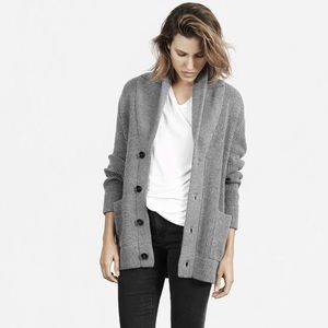 Everlane 100% Wool Oversized Shawl Collar Cardigan